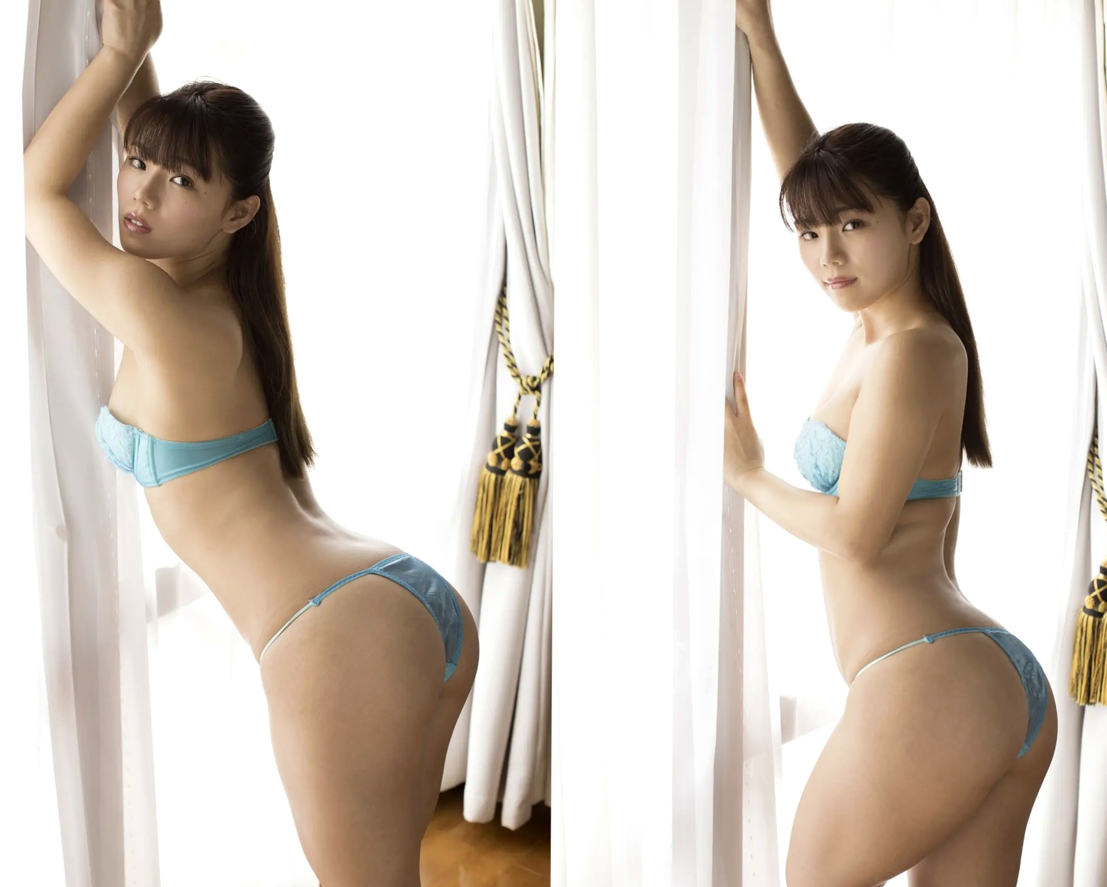 大川成美性感私房写真:家居丝袜风情与浴室湿身诱惑美臀