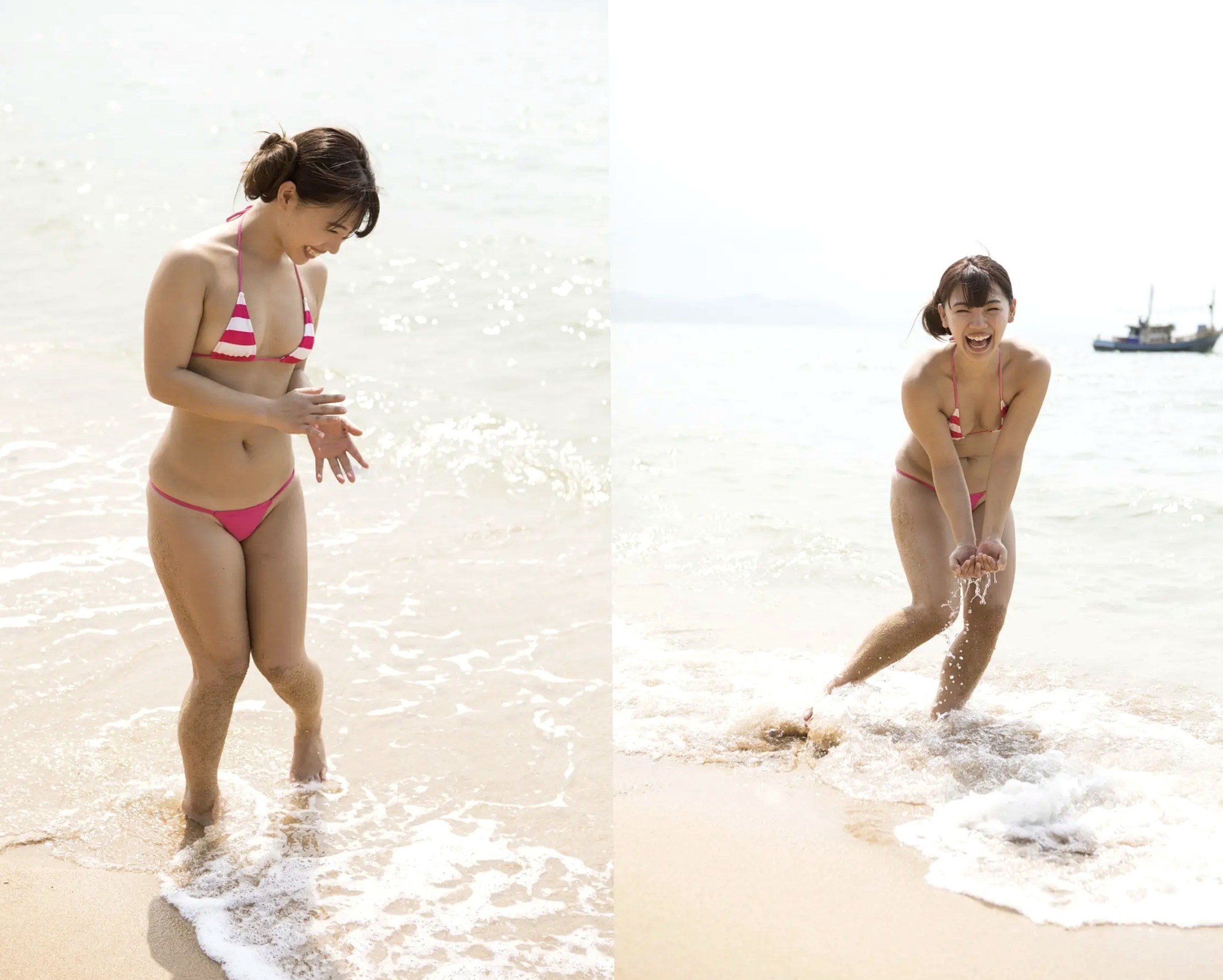 大川成美性感私房写真:家居丝袜风情与浴室湿身诱惑美臀