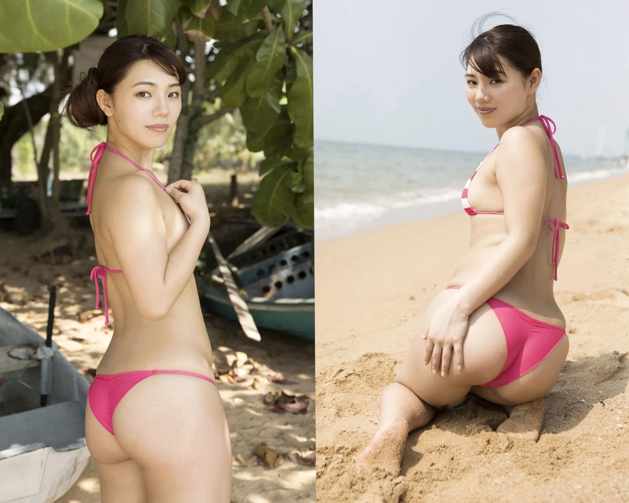 大川成美性感私房写真:家居丝袜风情与浴室湿身诱惑美臀