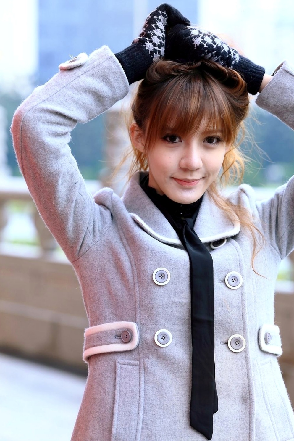 台湾正妹柠檬清新甜美户外写真,治愈系笑容灵动自然,打造满分女友感形象