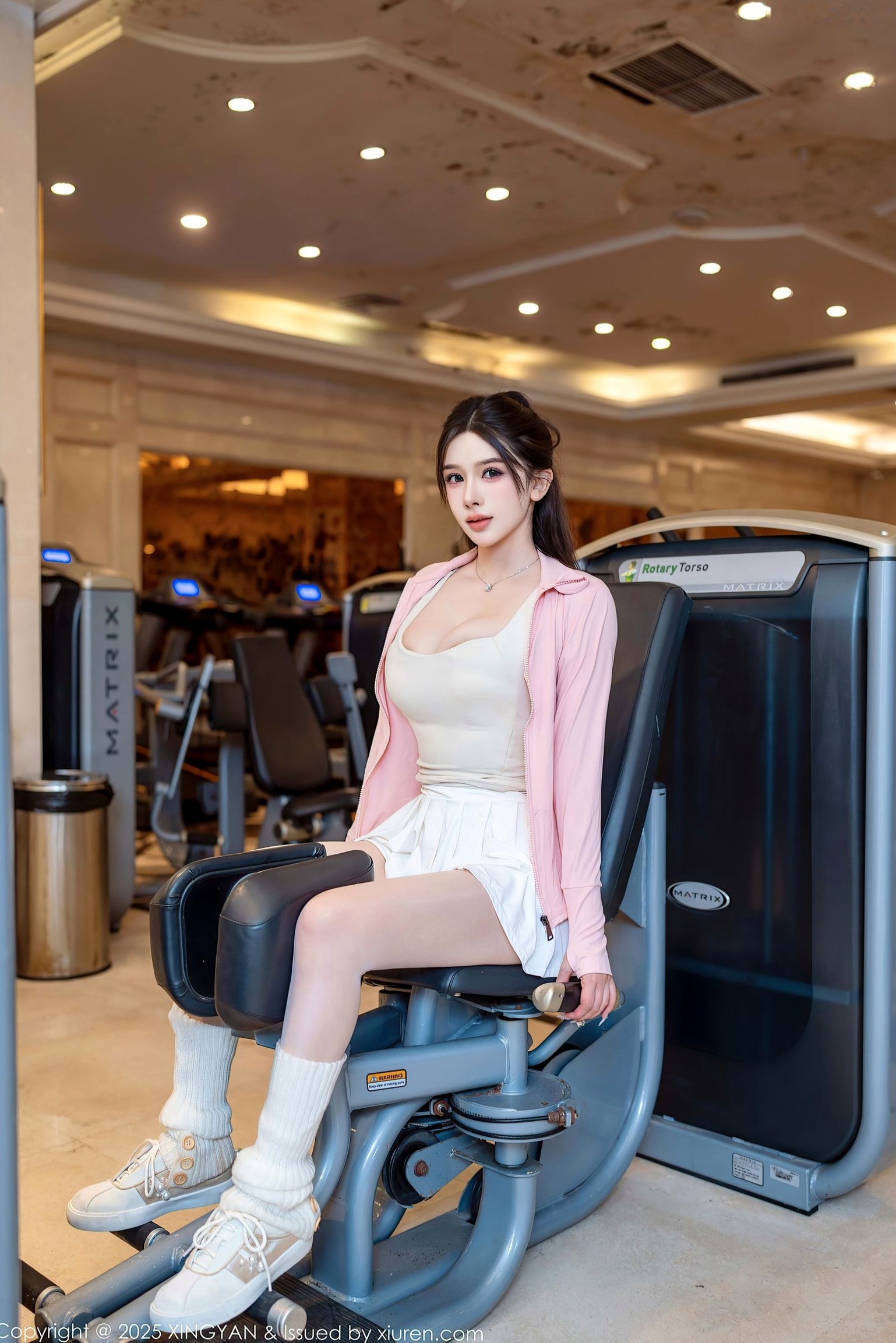 XingYan星颜社-408-李丽莎-模特合集-姐妹花健身房场景激情-2025.09.30 - 无圣光大尺度