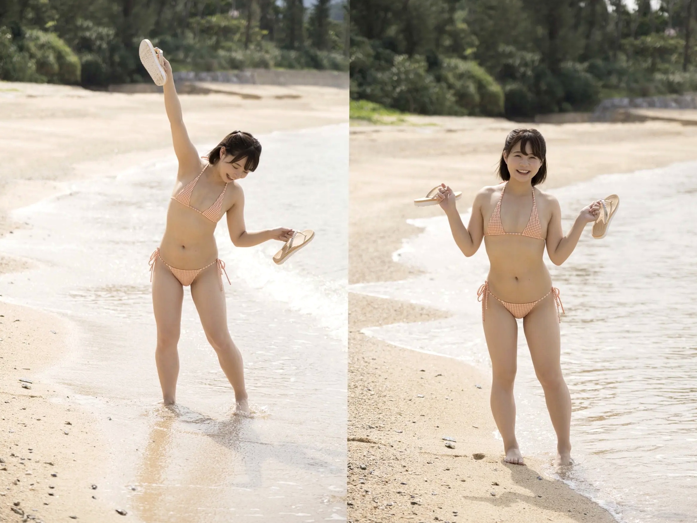 真奈 - 無邪気なおっぱい 日本清纯童颜巨乳性感比基尼户外写真