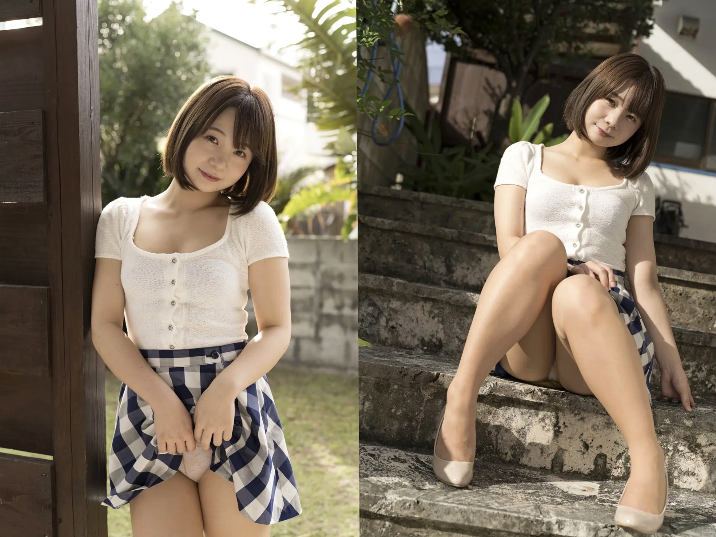 真奈 - 無邪気なおっぱい 日本清纯童颜巨乳性感比基尼户外写真
