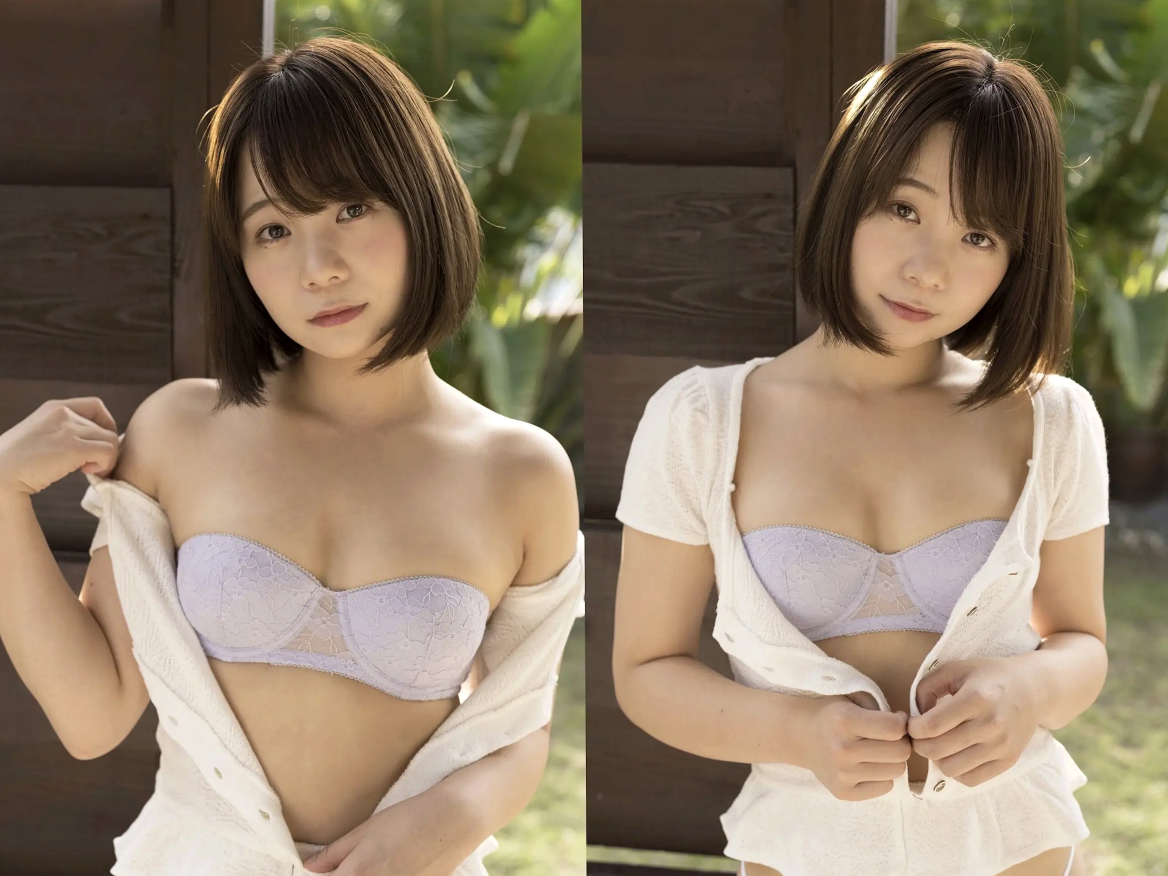真奈 - 無邪気なおっぱい 日本清纯童颜巨乳性感比基尼户外写真