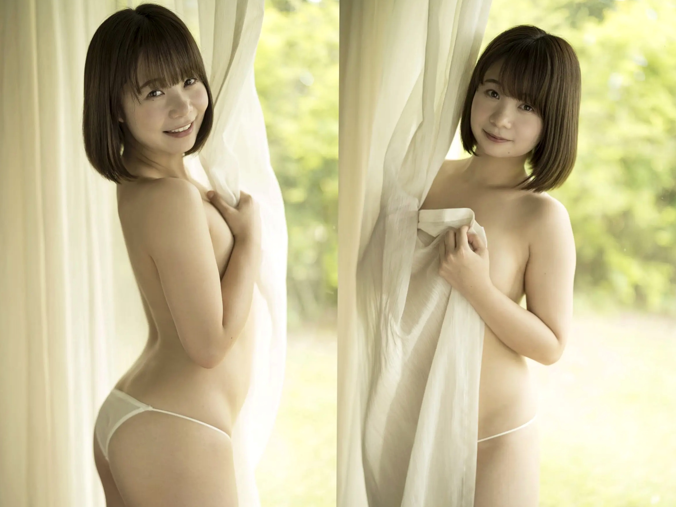真奈 - 無邪気なおっぱい 日本清纯童颜巨乳性感比基尼户外写真
