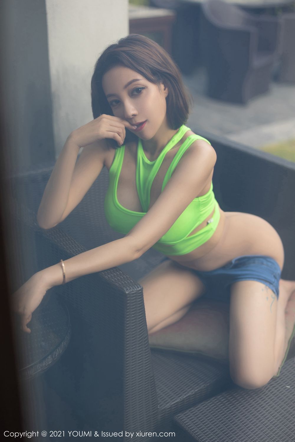 果儿阳朔旅拍 超A的牛仔裤