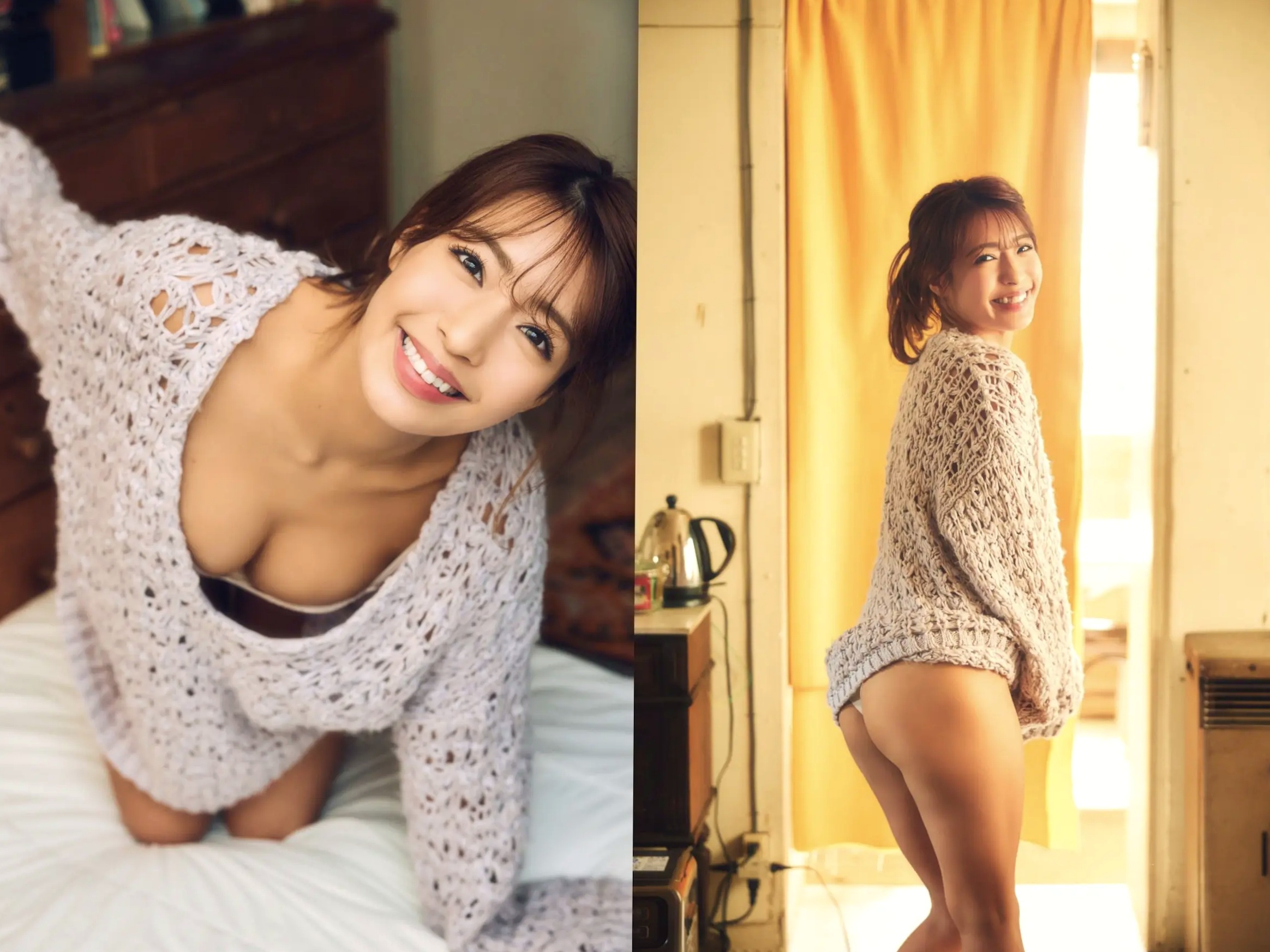 橋本梨菜 - 小麦色の肌に隠れた魅力 日系家居性感内衣私房写真