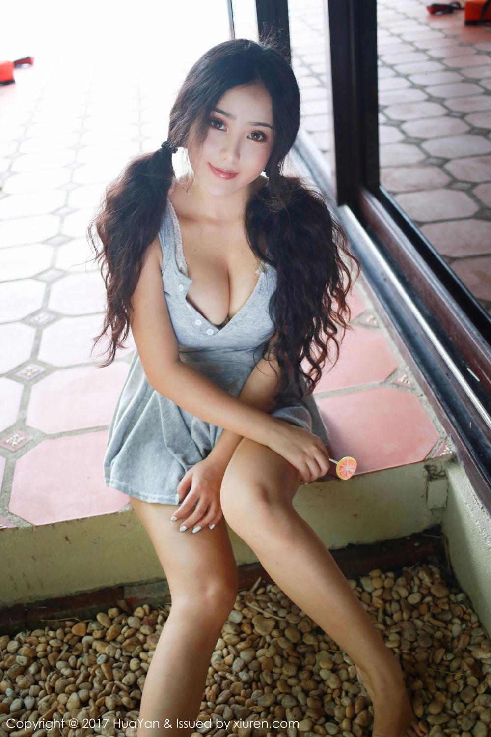 双马尾女神玛鲁娜 淡蓝粗布火辣事业性