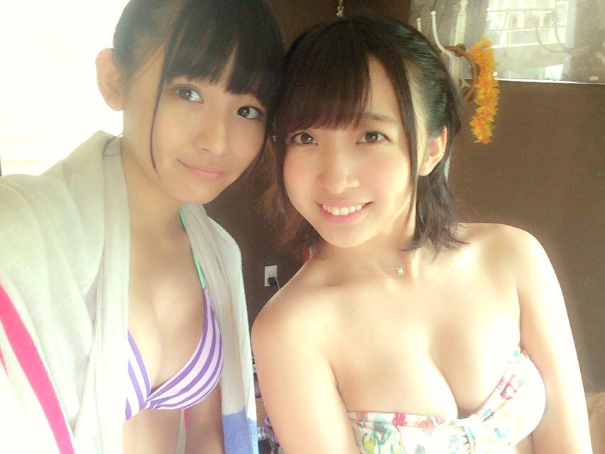 千年一遇浅川梨奈 携手渡边幸爱姐妹戏水