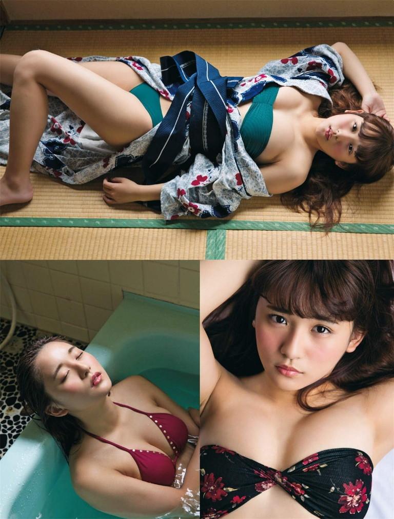 千年一遇浅川梨奈 携手渡边幸爱姐妹戏水