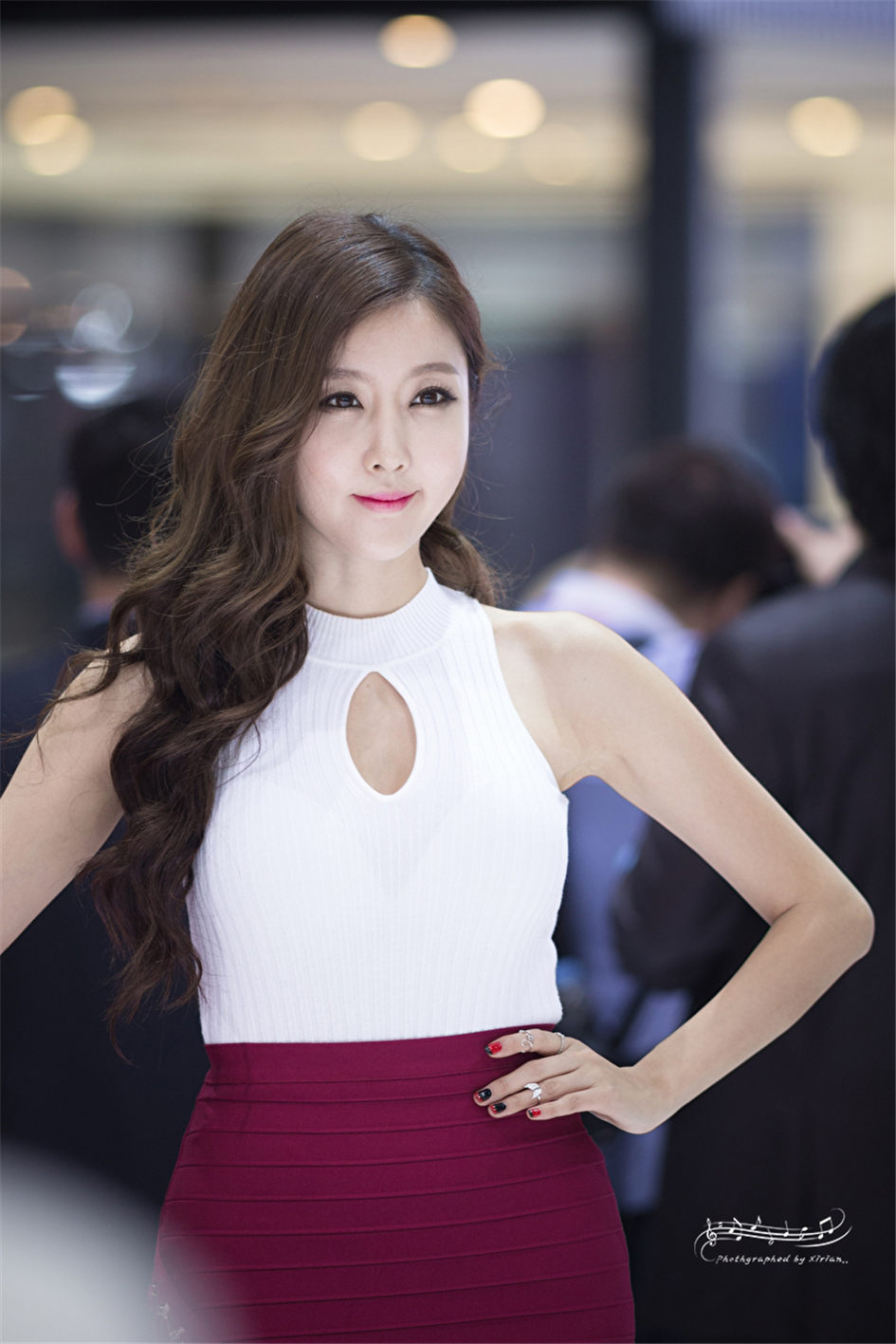 性感美女崔星雅2015韩国国际车展图片