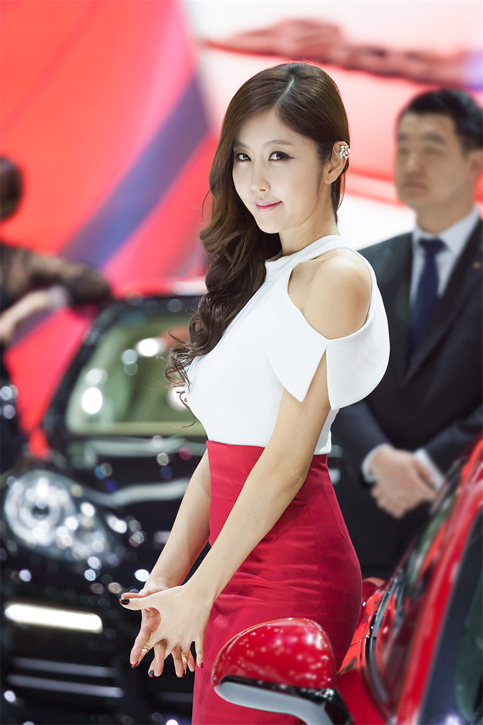 性感美女崔星雅2015韩国国际车展图片