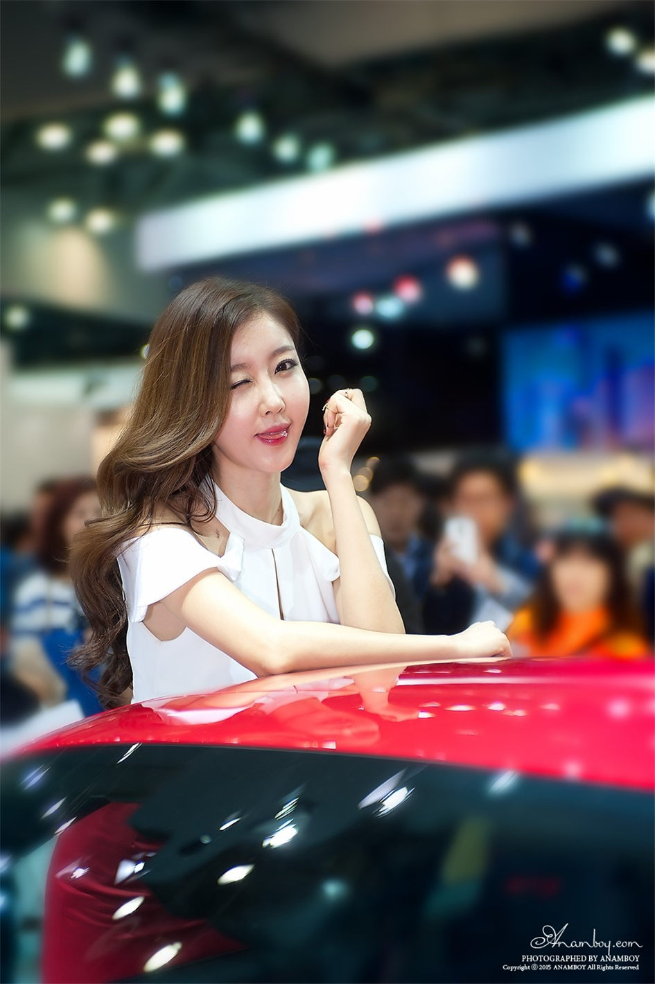 性感美女崔星雅2015韩国国际车展图片