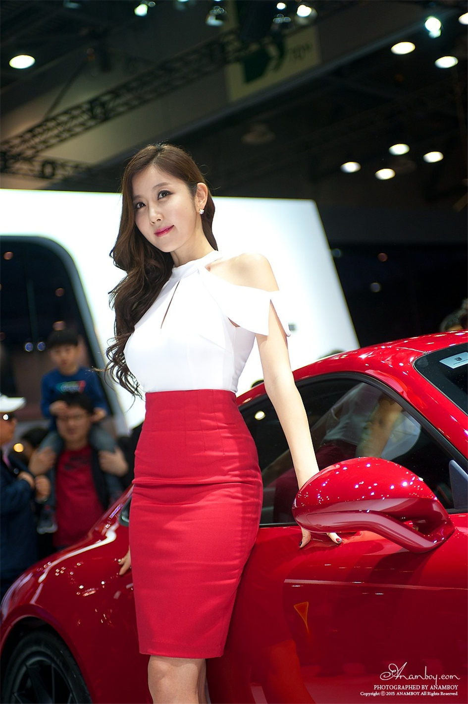 性感美女崔星雅2015韩国国际车展图片