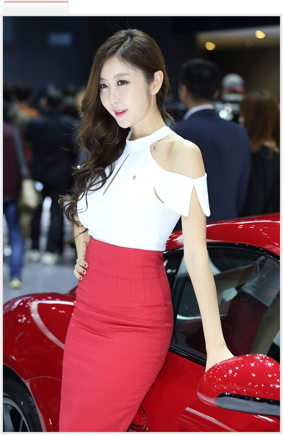 性感美女崔星雅2015韩国国际车展图片
