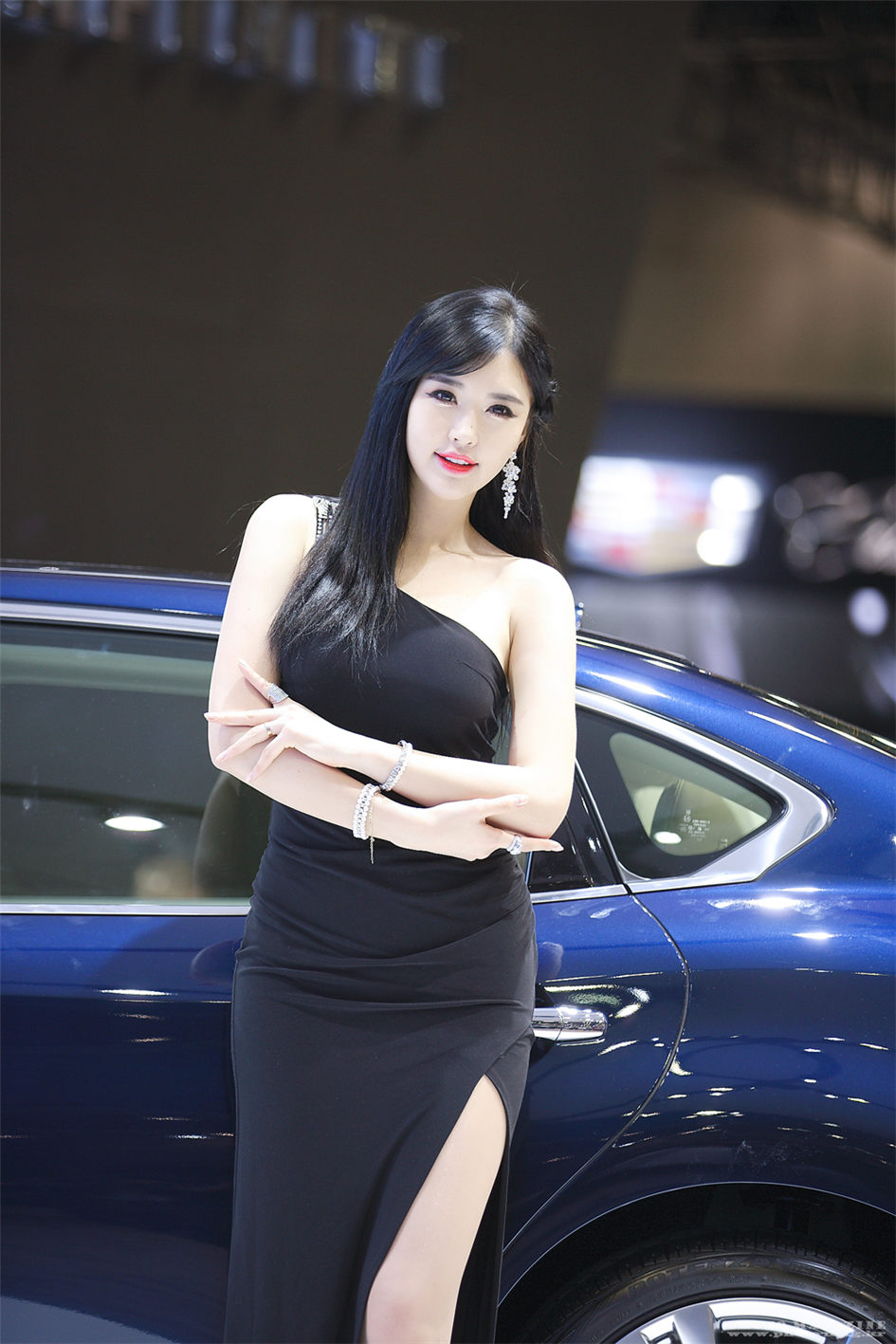 2015韩国国际车展气质美女崔星河
