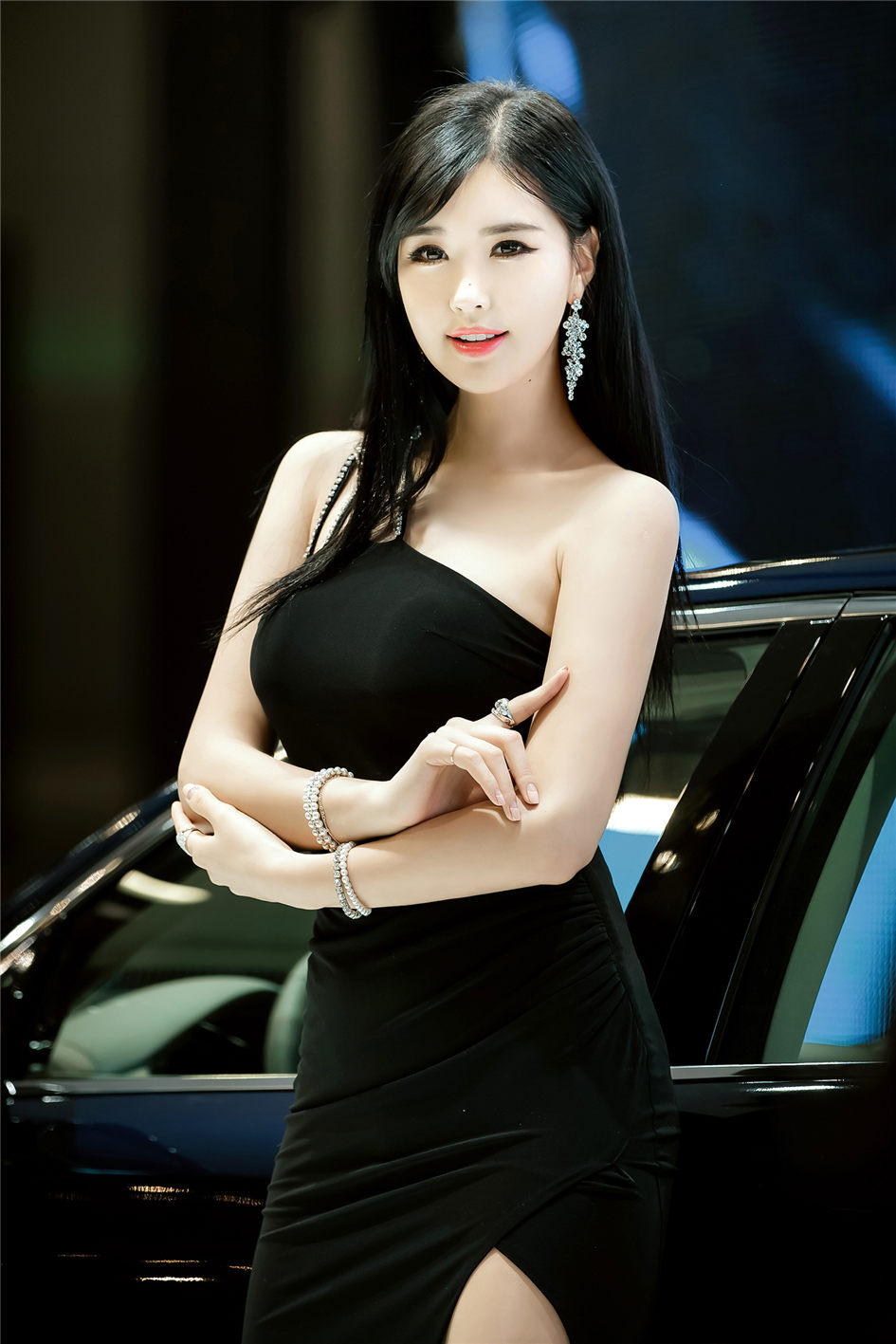 2015韩国国际车展气质美女崔星河