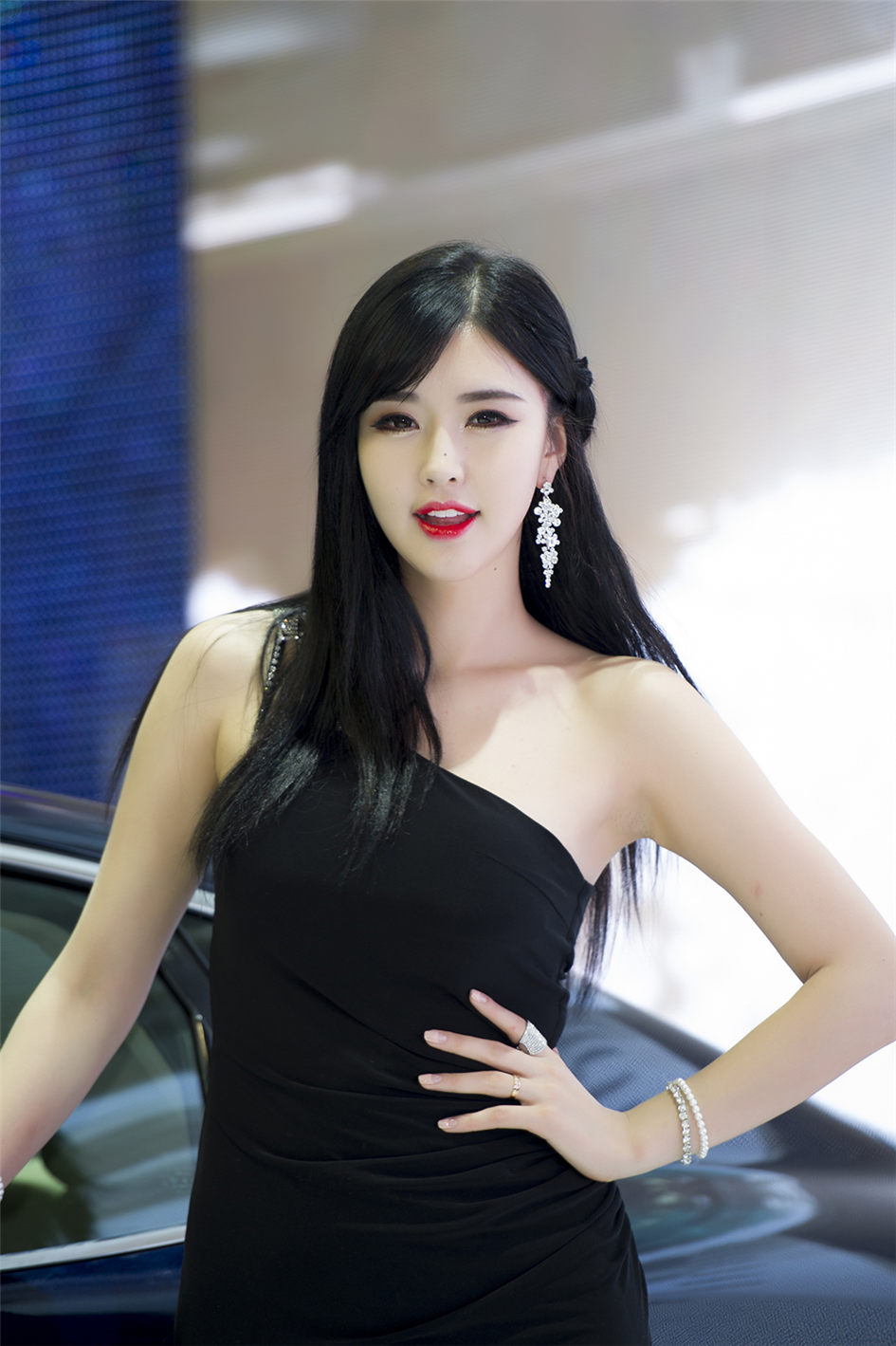 2015韩国国际车展气质美女崔星河