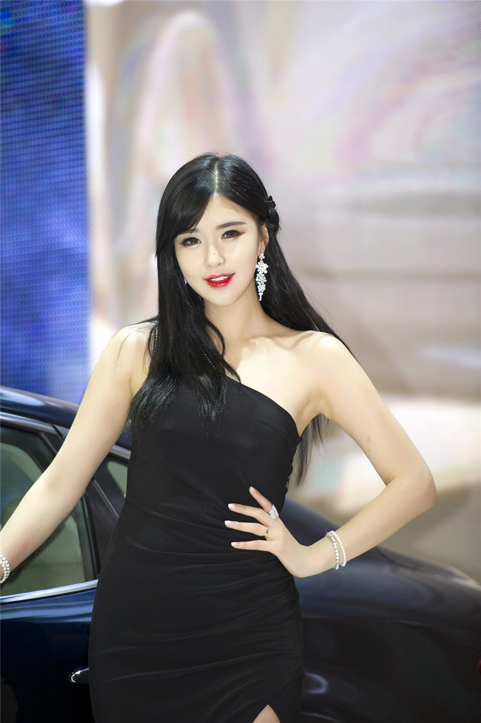 2015韩国国际车展气质美女崔星河