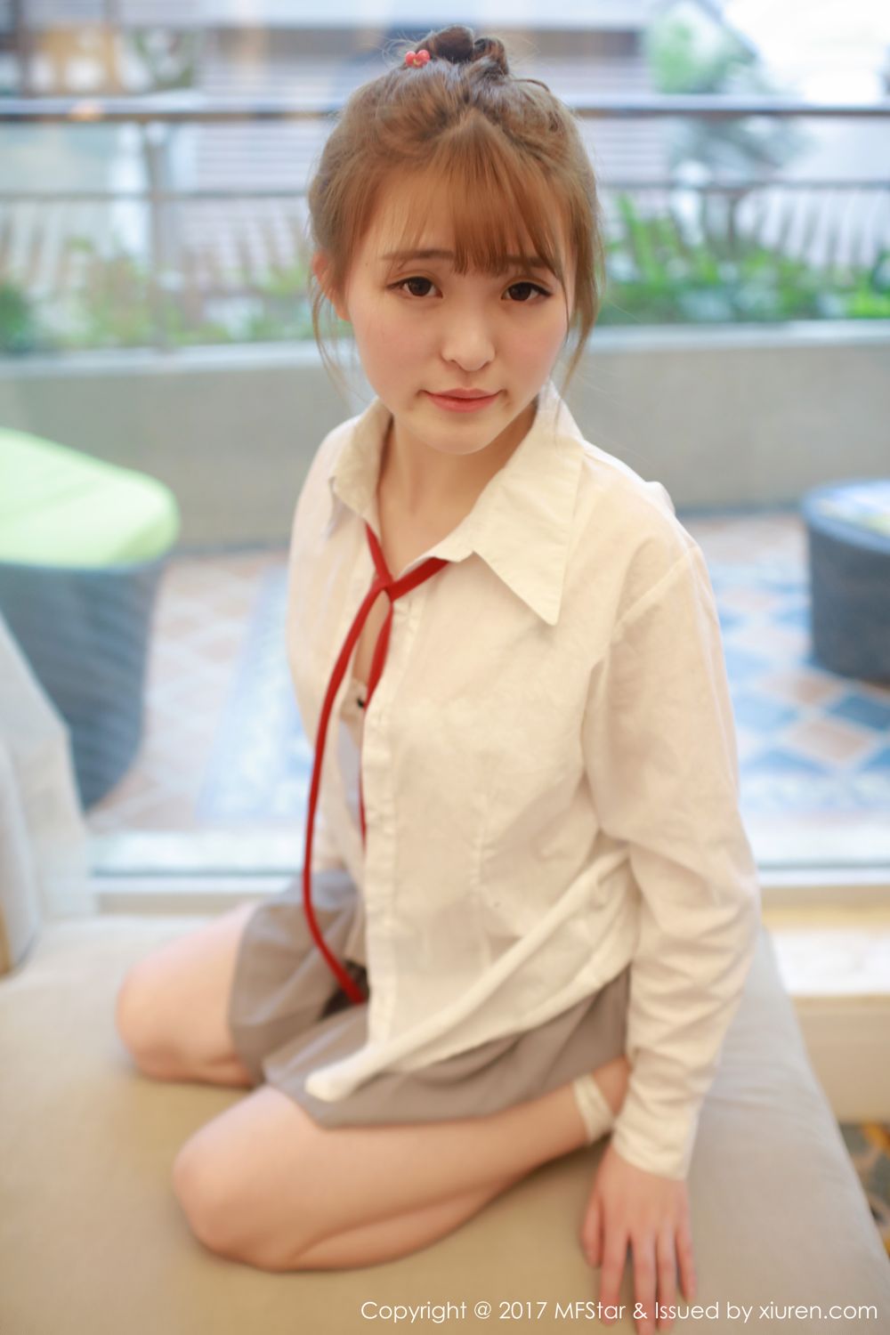 萝莉美女伊小七 学生装短裙系列