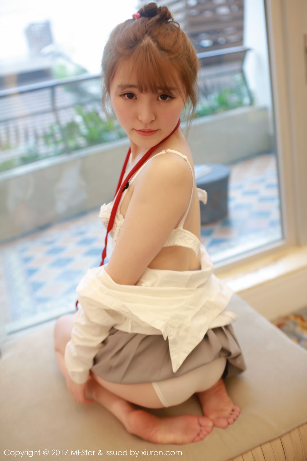 萝莉美女伊小七 学生装短裙系列