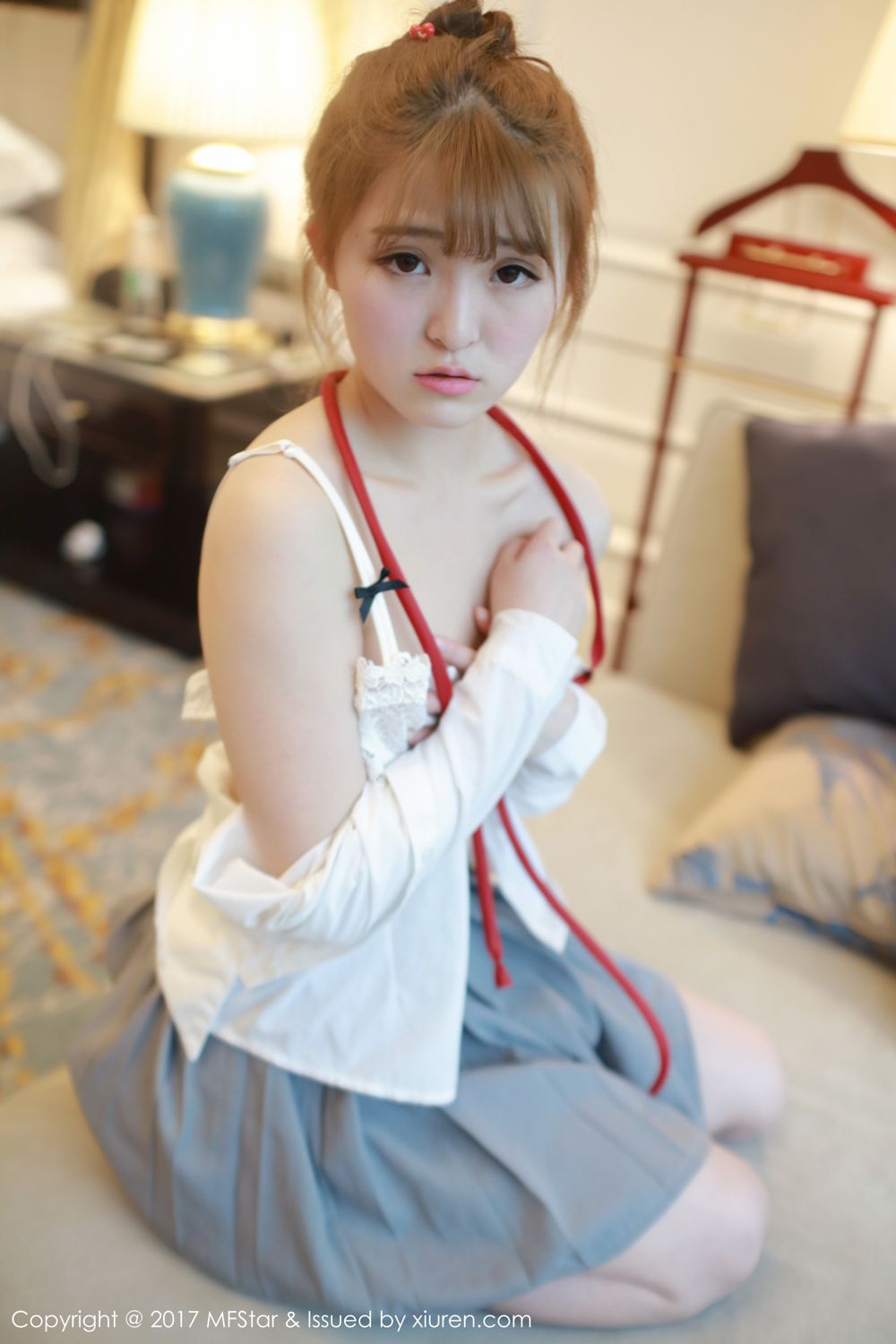 萝莉美女伊小七 学生装短裙系列