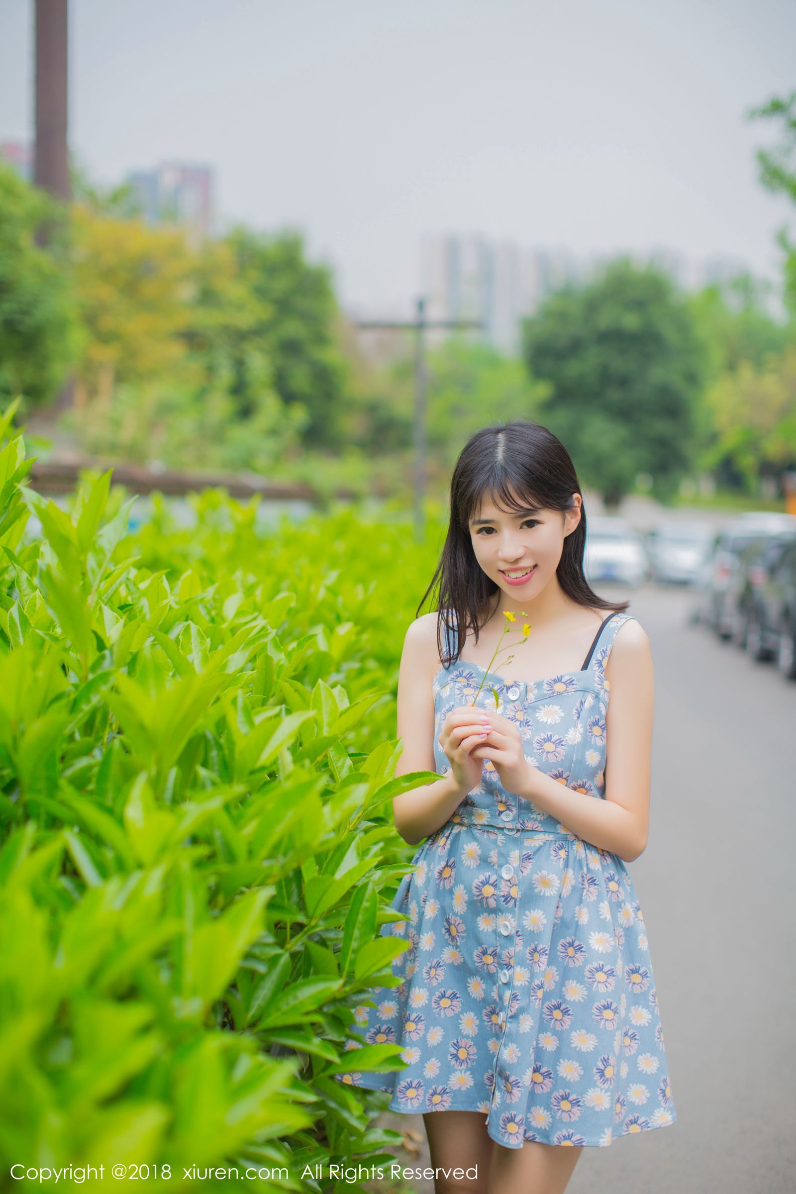 最佳女友艾栗栗 学生制服清新外拍