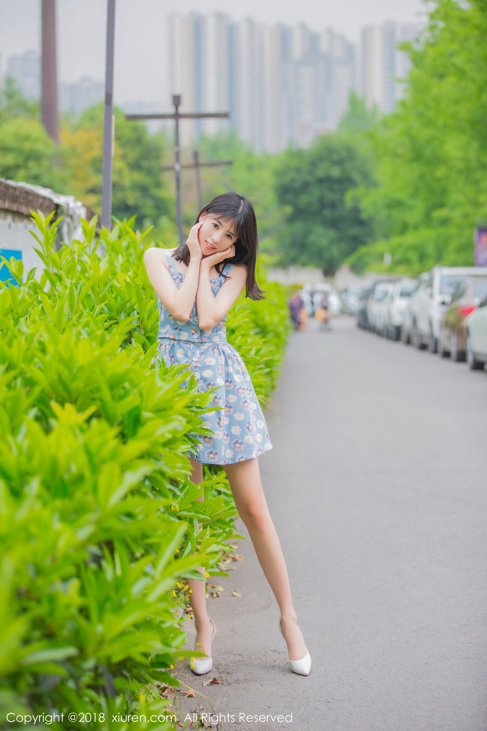 最佳女友艾栗栗 学生制服清新外拍