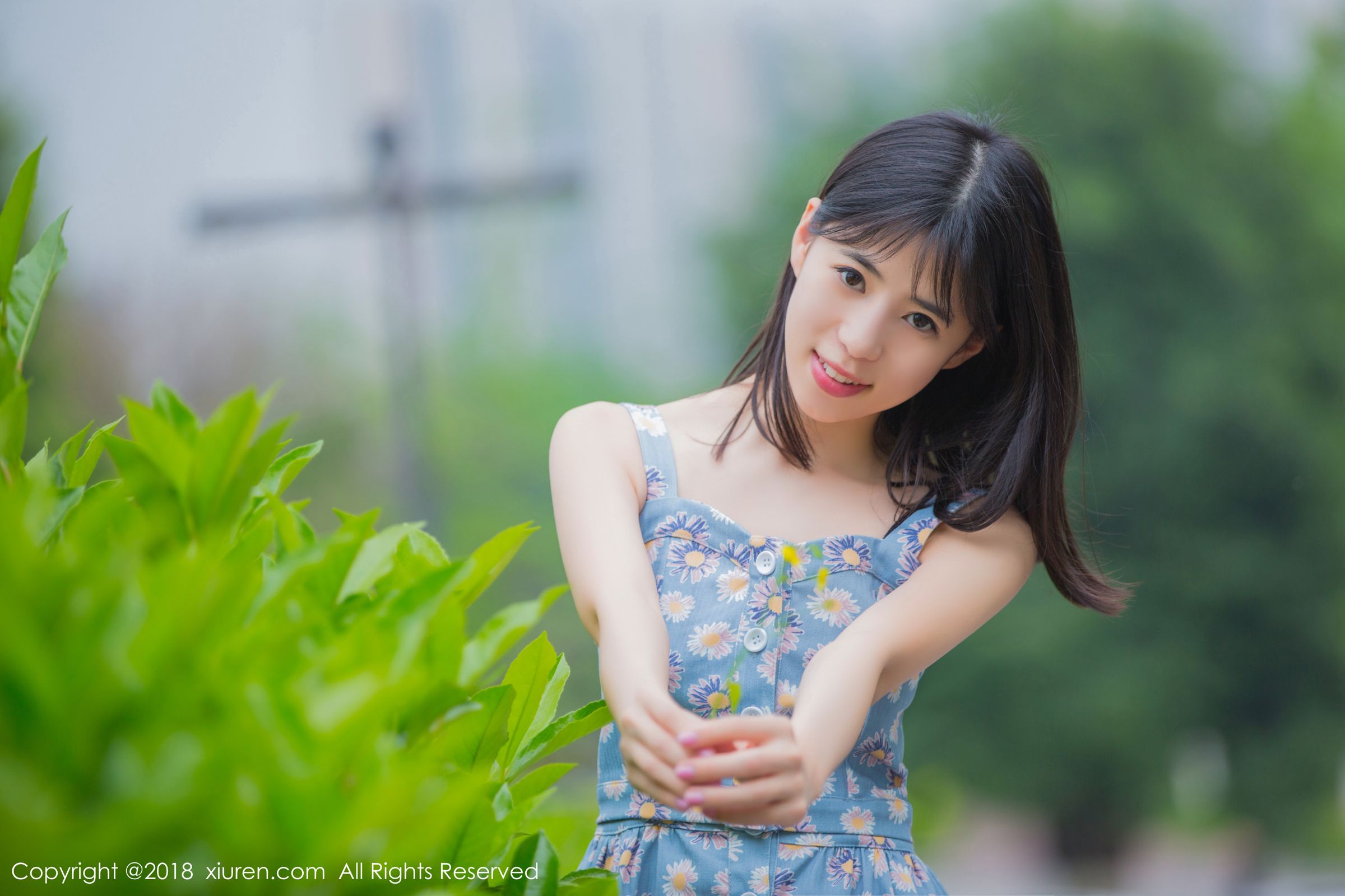 最佳女友艾栗栗 学生制服清新外拍