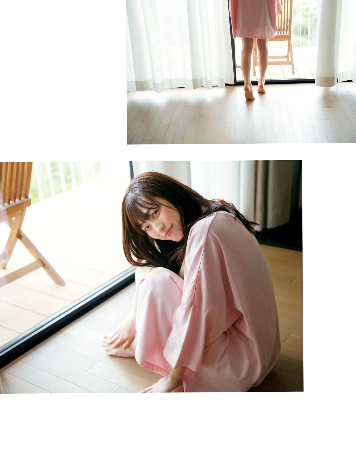福原遥《gift》写真:日系清新治愈系户外草地泳池美照