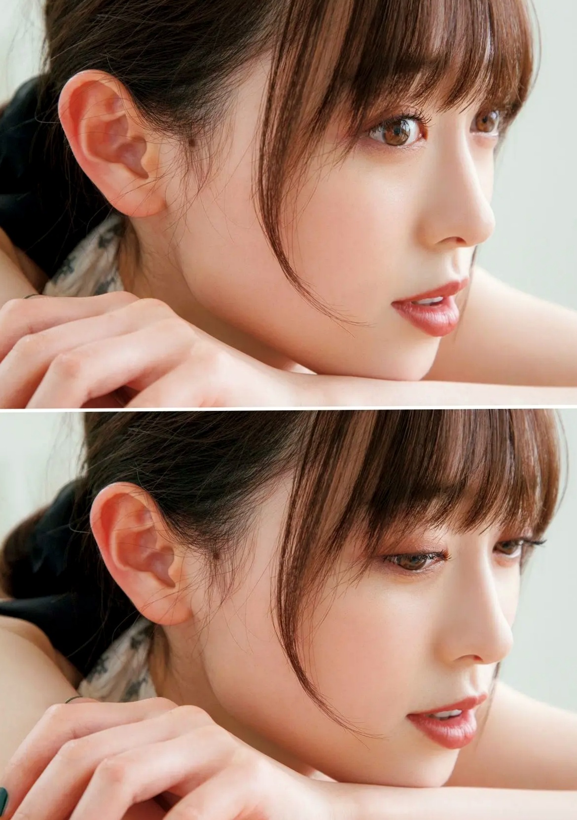 福原遥《gift》写真:日系清新治愈系户外草地泳池美照