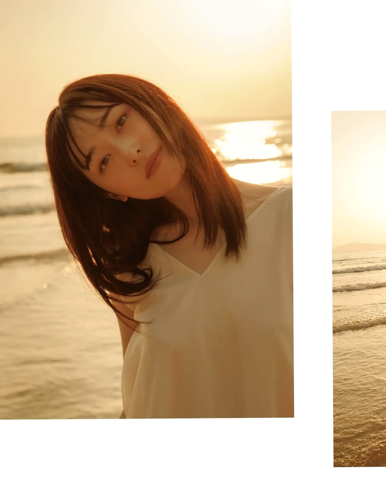 福原遥《gift》写真:日系清新治愈系户外草地泳池美照