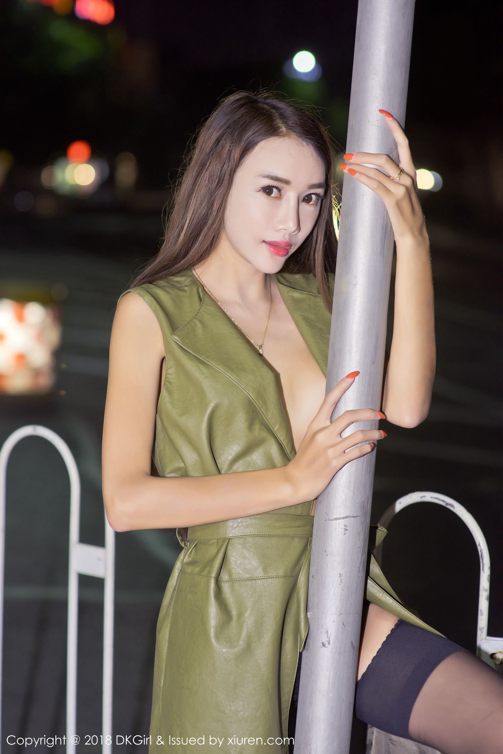 模特婕西儿jessie 丽人羊城夜景露出