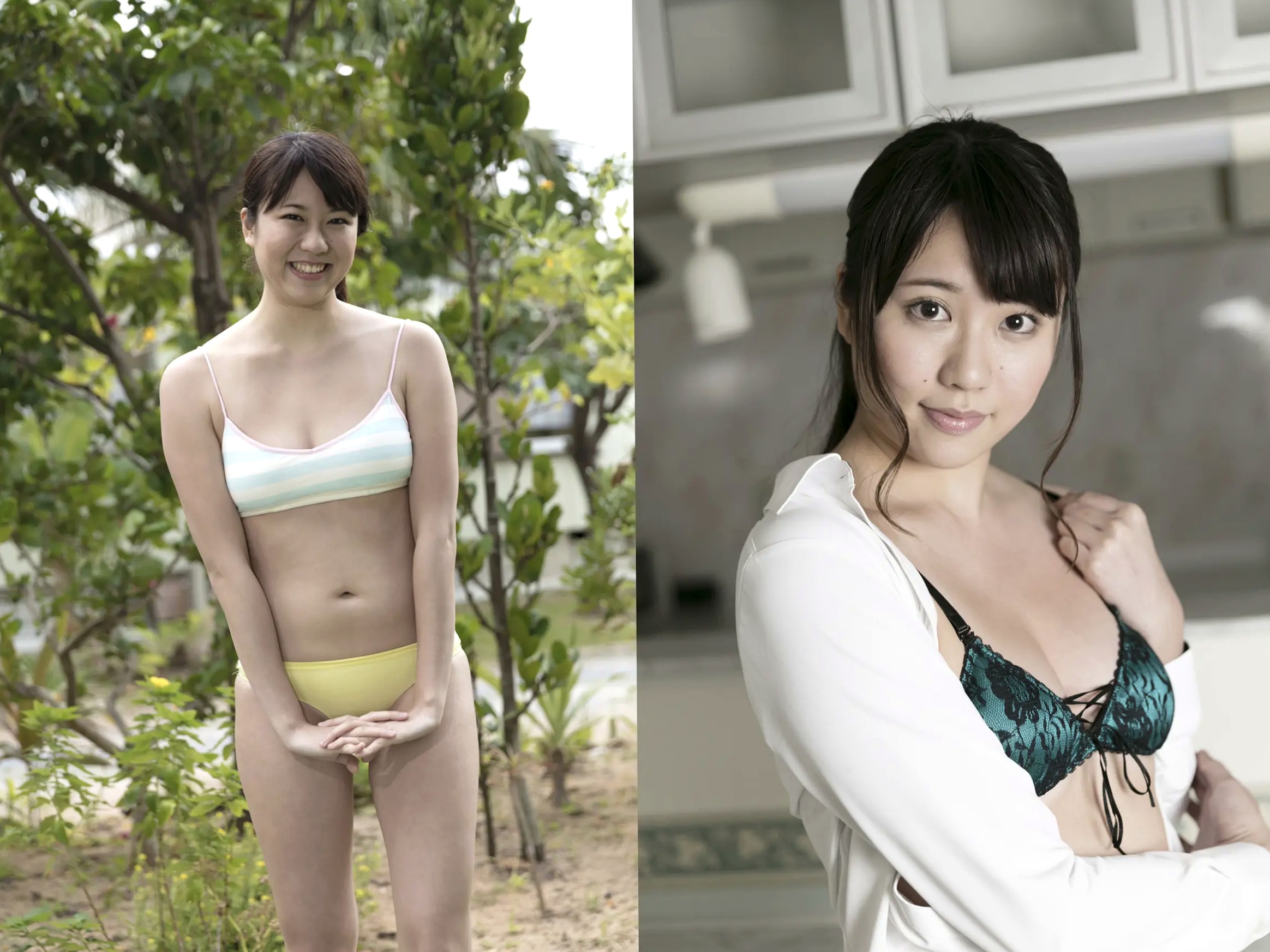 大滝りか - 美尻与美脚性感写真 日本美臀女神 OL制服与比基尼诱惑