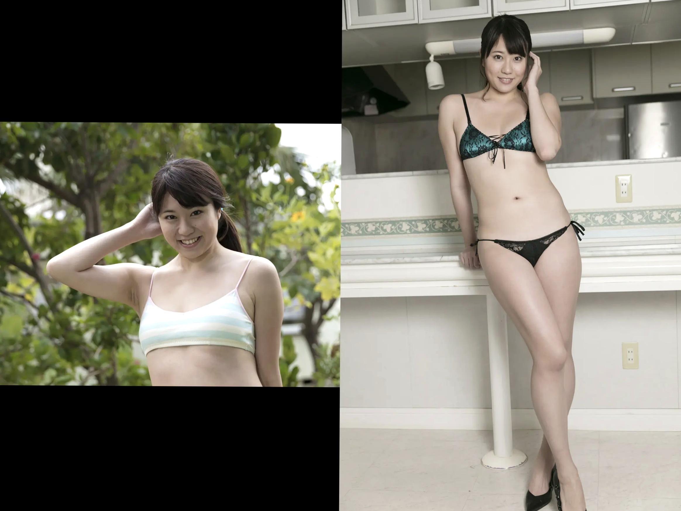 大滝りか - 美尻与美脚性感写真 日本美臀女神 OL制服与比基尼诱惑