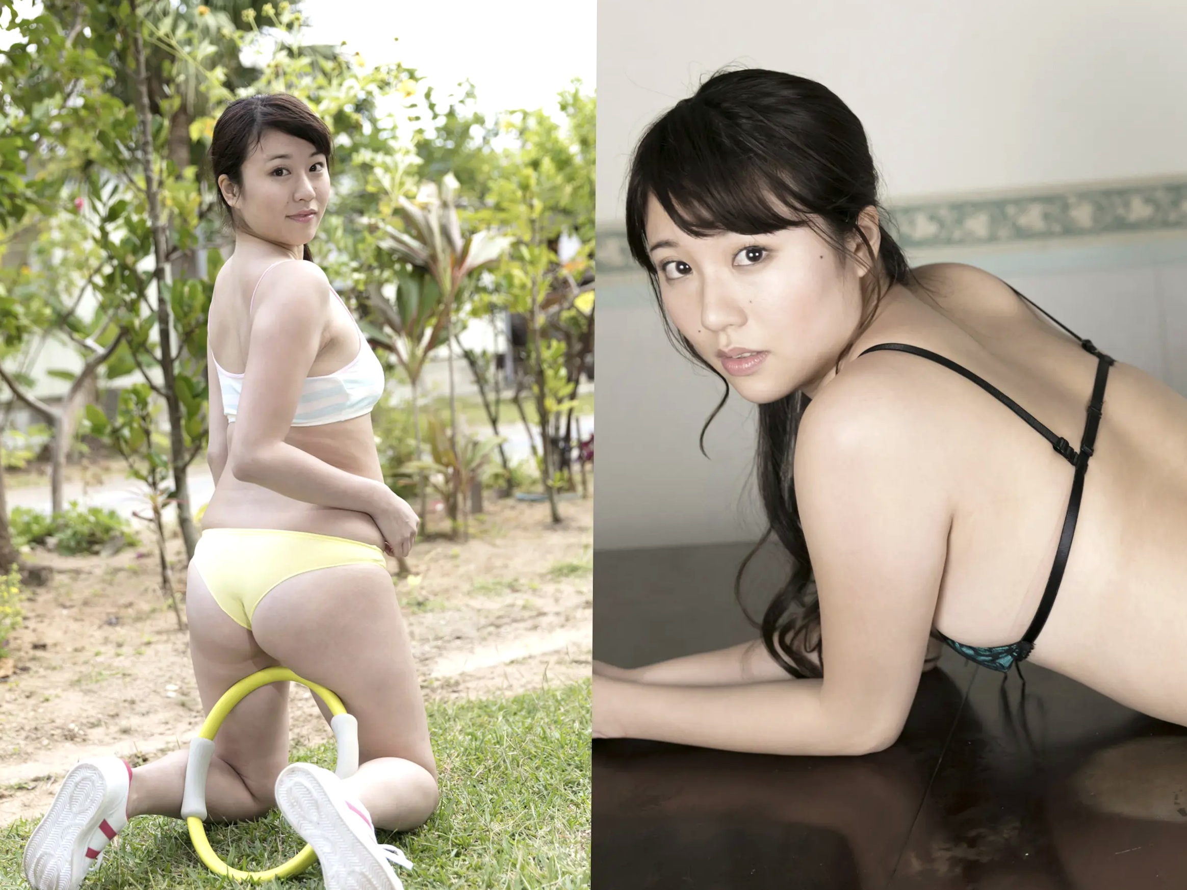 大滝りか - 美尻与美脚性感写真 日本美臀女神 OL制服与比基尼诱惑