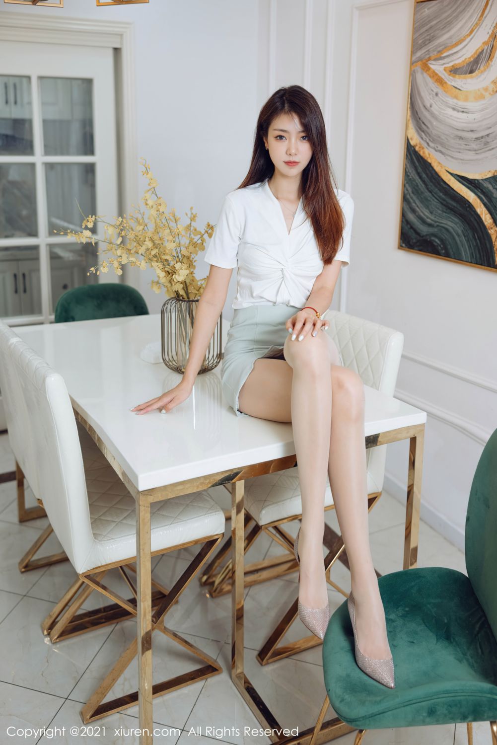 清纯美女可樂Vicky 简约淡雅的都市