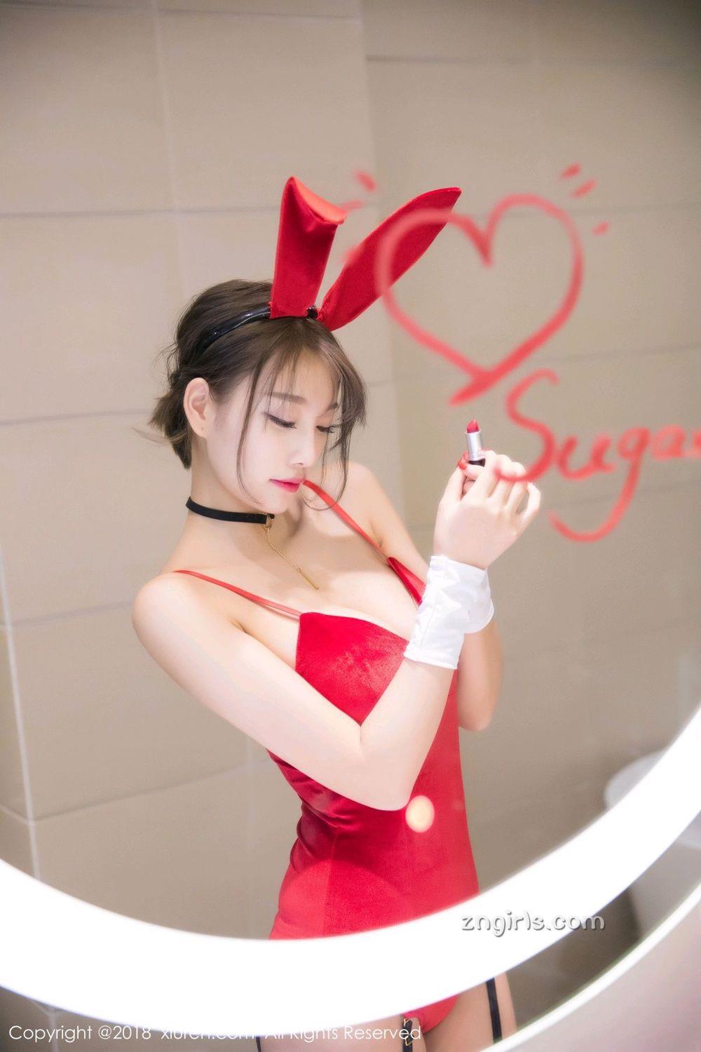 甜美女神杨晨晨 兔女郎湿身诱惑