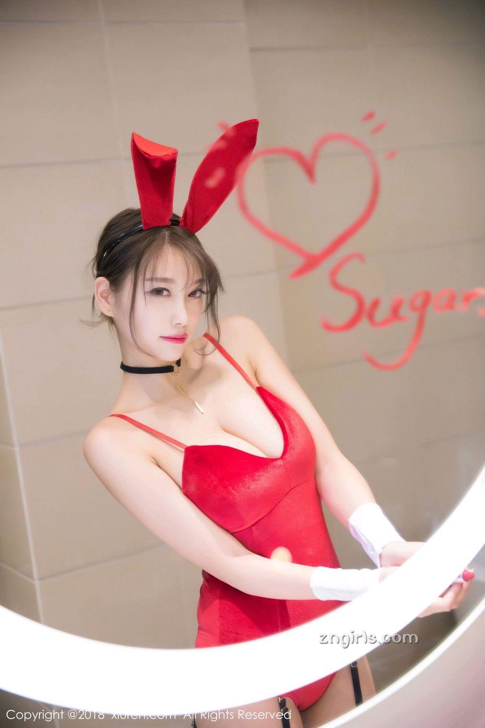 甜美女神杨晨晨 兔女郎湿身诱惑