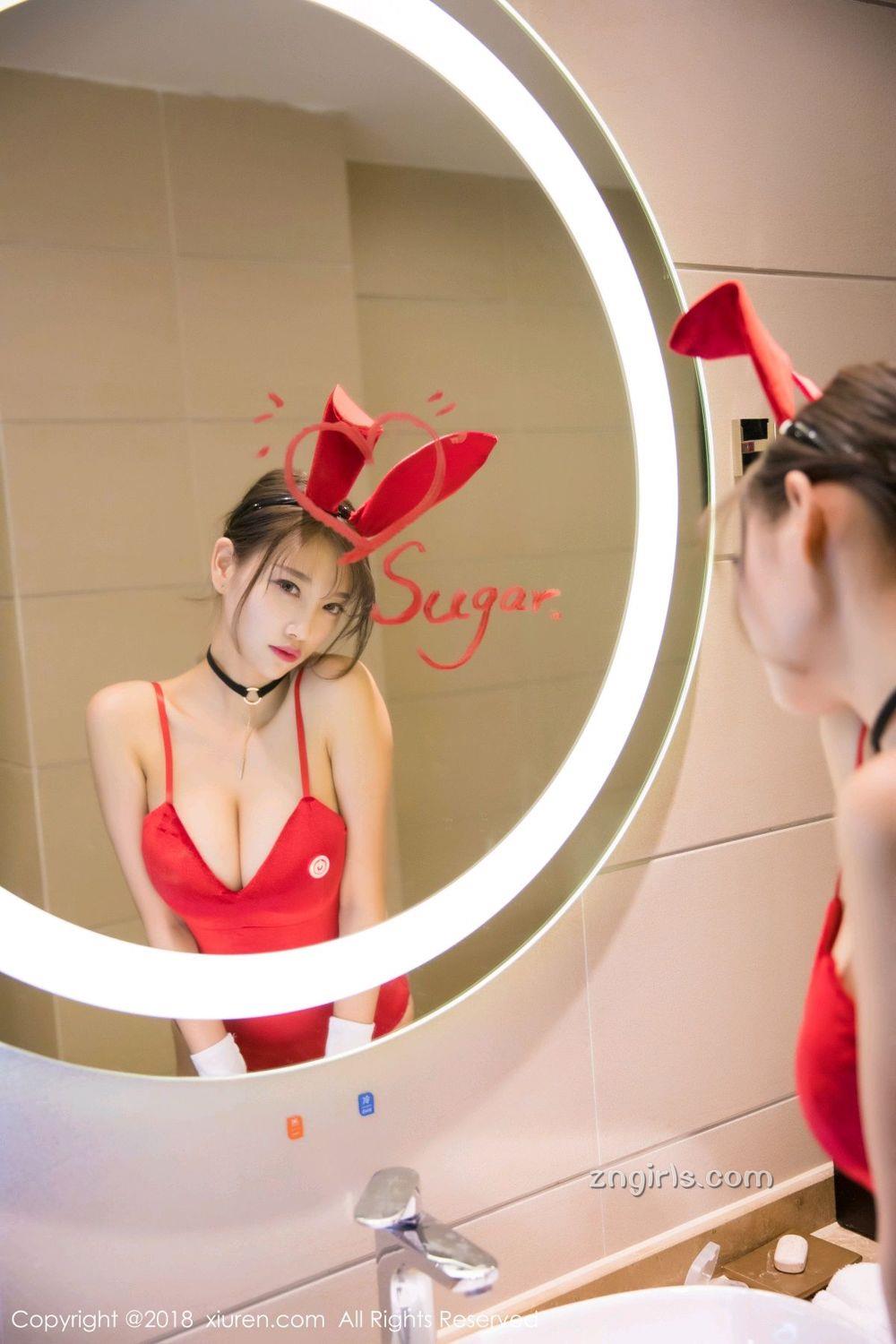 甜美女神杨晨晨 兔女郎湿身诱惑