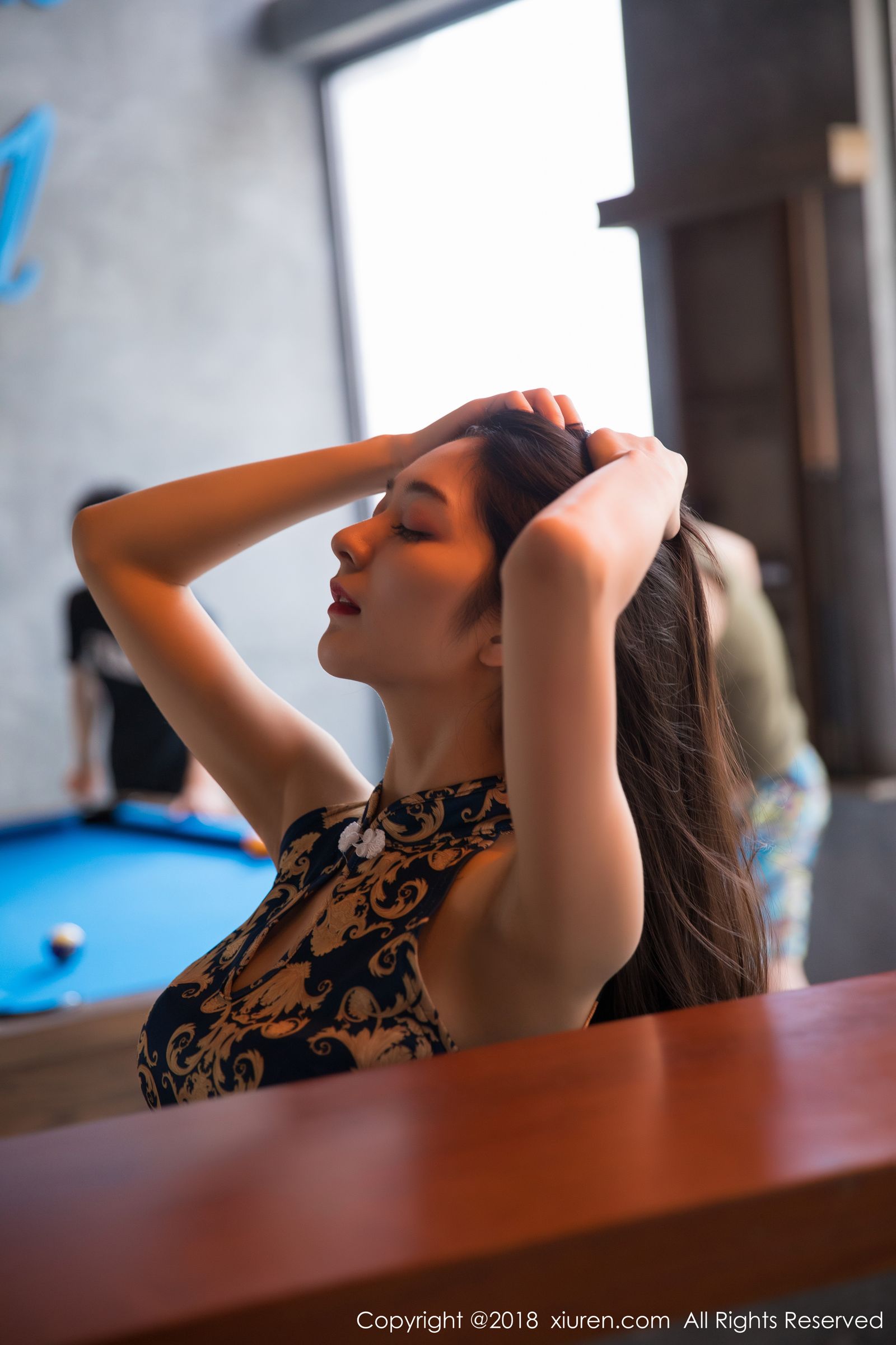 旗袍女神小热巴 软与腻黑丝高跟鞋