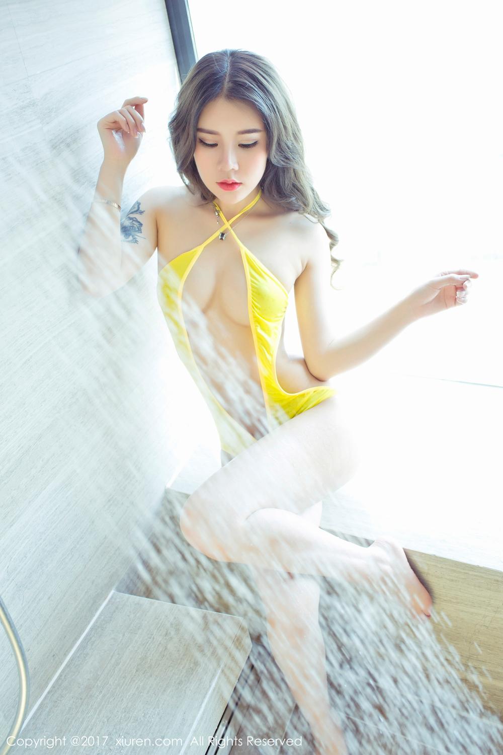 周末女神爱丽莎Lisa 旗袍诱惑浴室性感