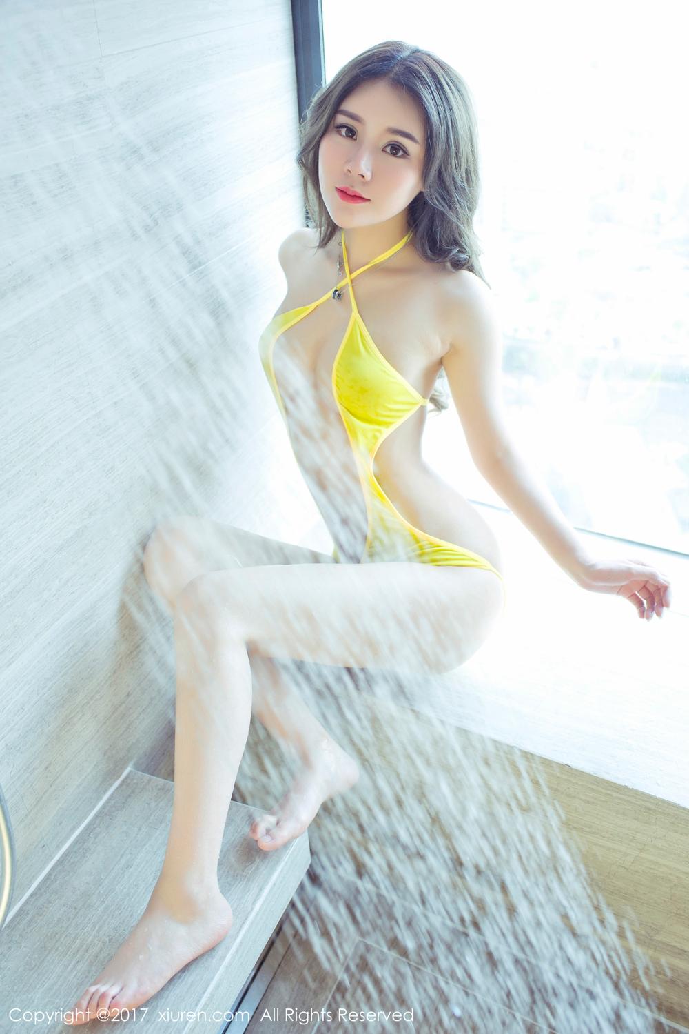 周末女神爱丽莎Lisa 旗袍诱惑浴室性感