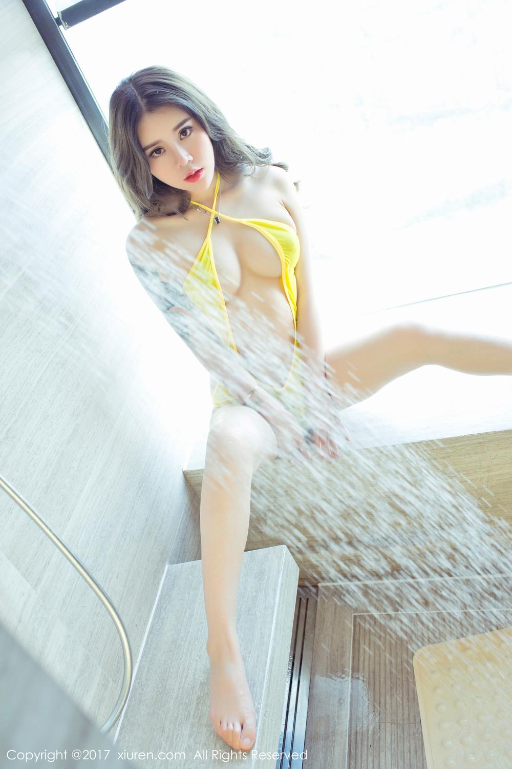 周末女神爱丽莎Lisa 旗袍诱惑浴室性感