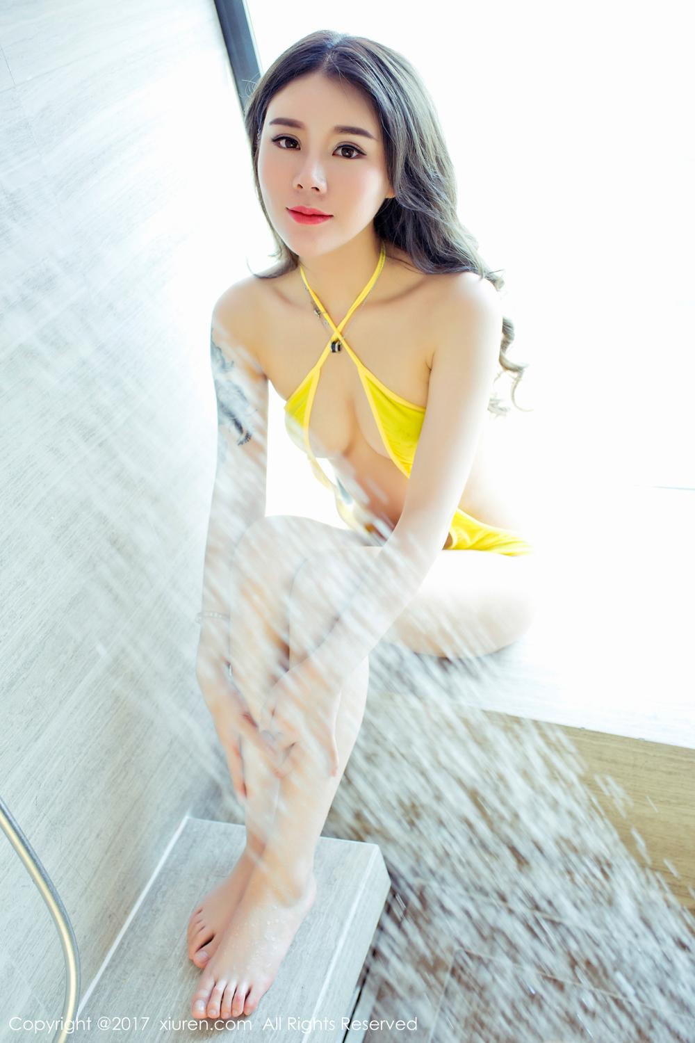 周末女神爱丽莎Lisa 旗袍诱惑浴室性感