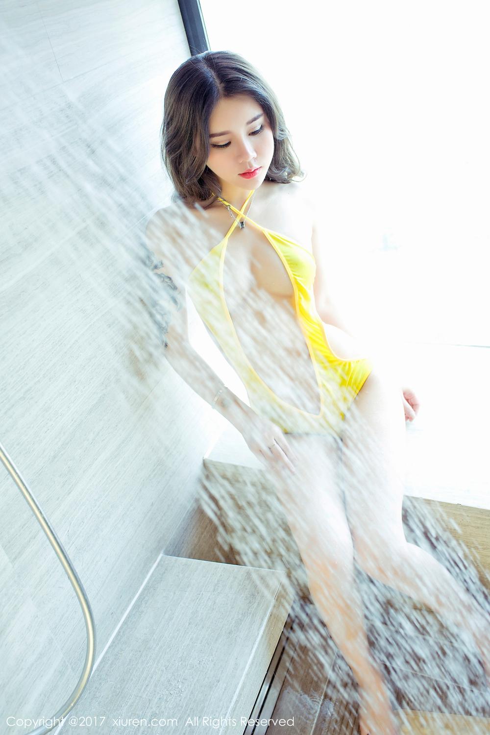 周末女神爱丽莎Lisa 旗袍诱惑浴室性感