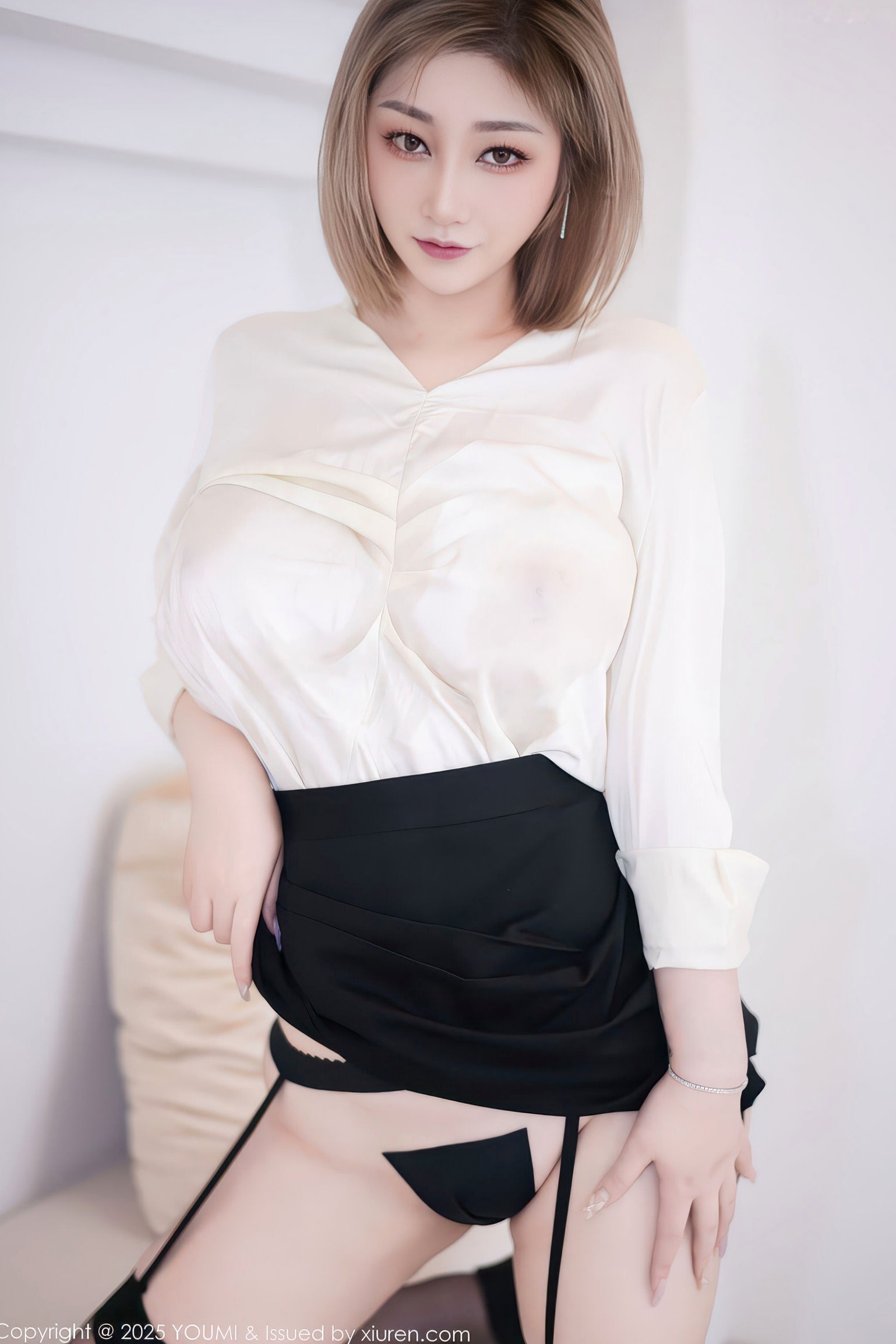 YouMi尤蜜荟-1195-妲己_Toxic-OL白衬衫黑色短裙吊带袜黑丝-2025.12.31 - 无圣光大尺度