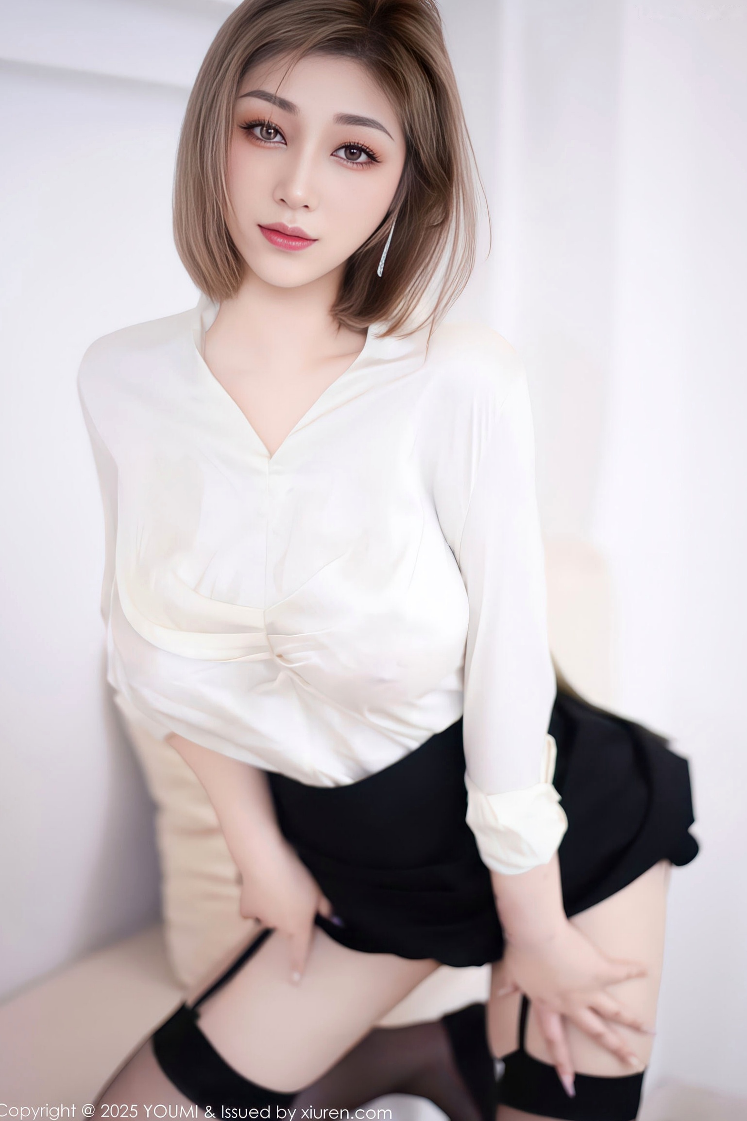 YouMi尤蜜荟-1195-妲己_Toxic-OL白衬衫黑色短裙吊带袜黑丝-2025.12.31 - 无圣光大尺度