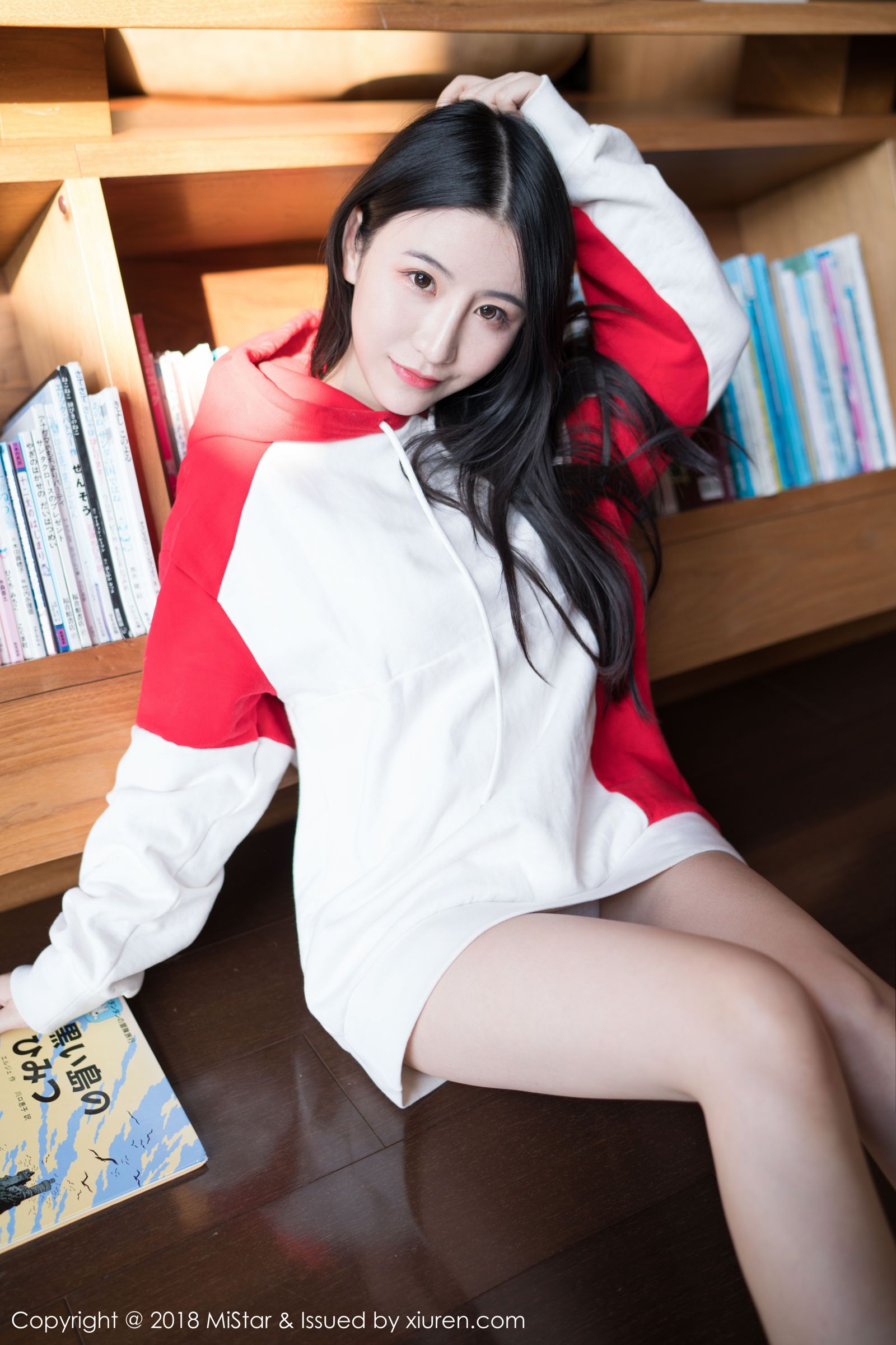女神绯月樱Cherry 冰天雪地白衣红裙