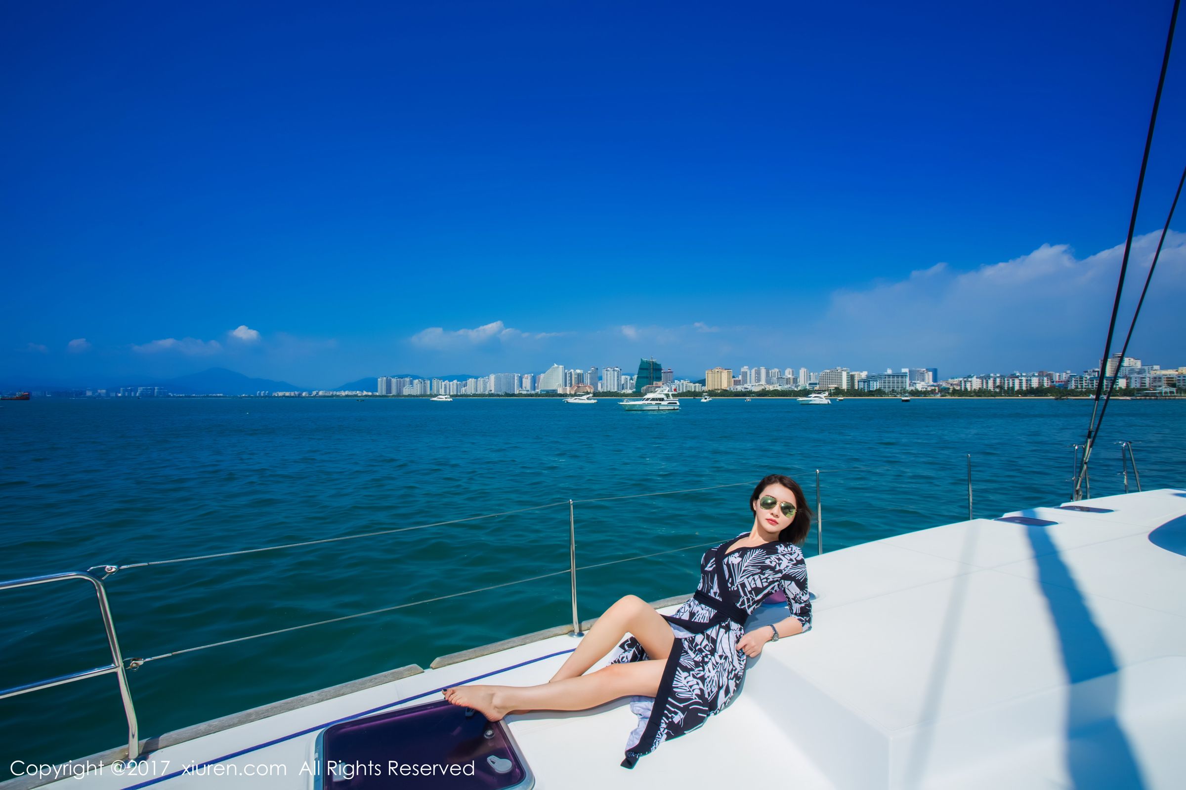 女神廿十三亚旅拍 海景邮轮美人相伴